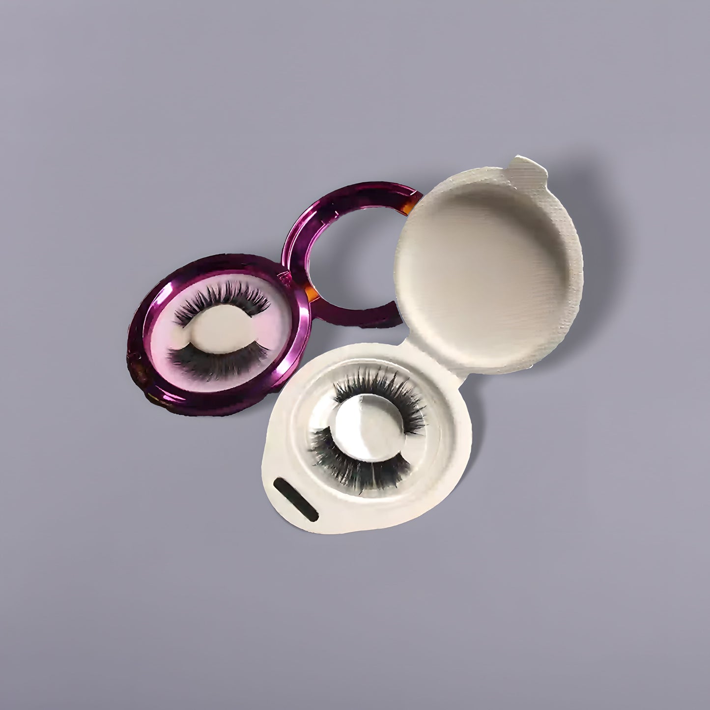 Embalaje de pestañas postizas tipo concha de caña de azúcar