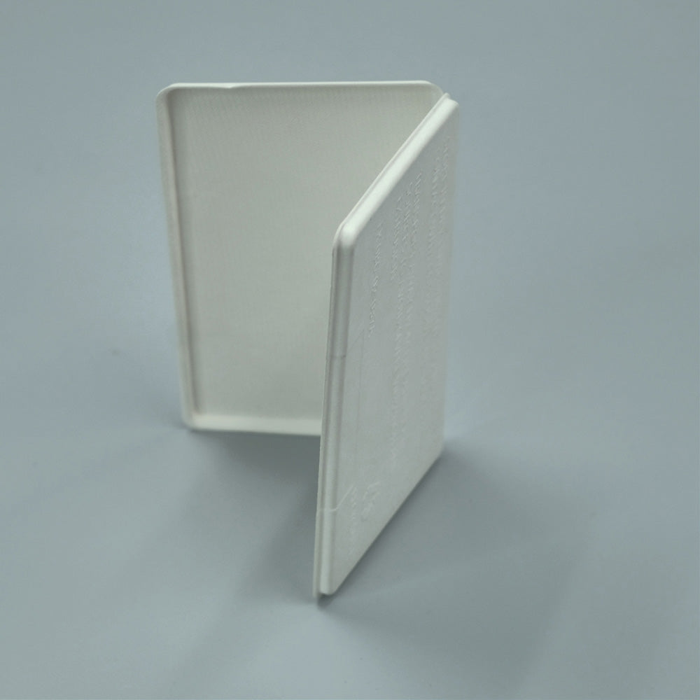 Recyclable Cosmetics Slim Clamshell Bamboo Pulp Packaging Box