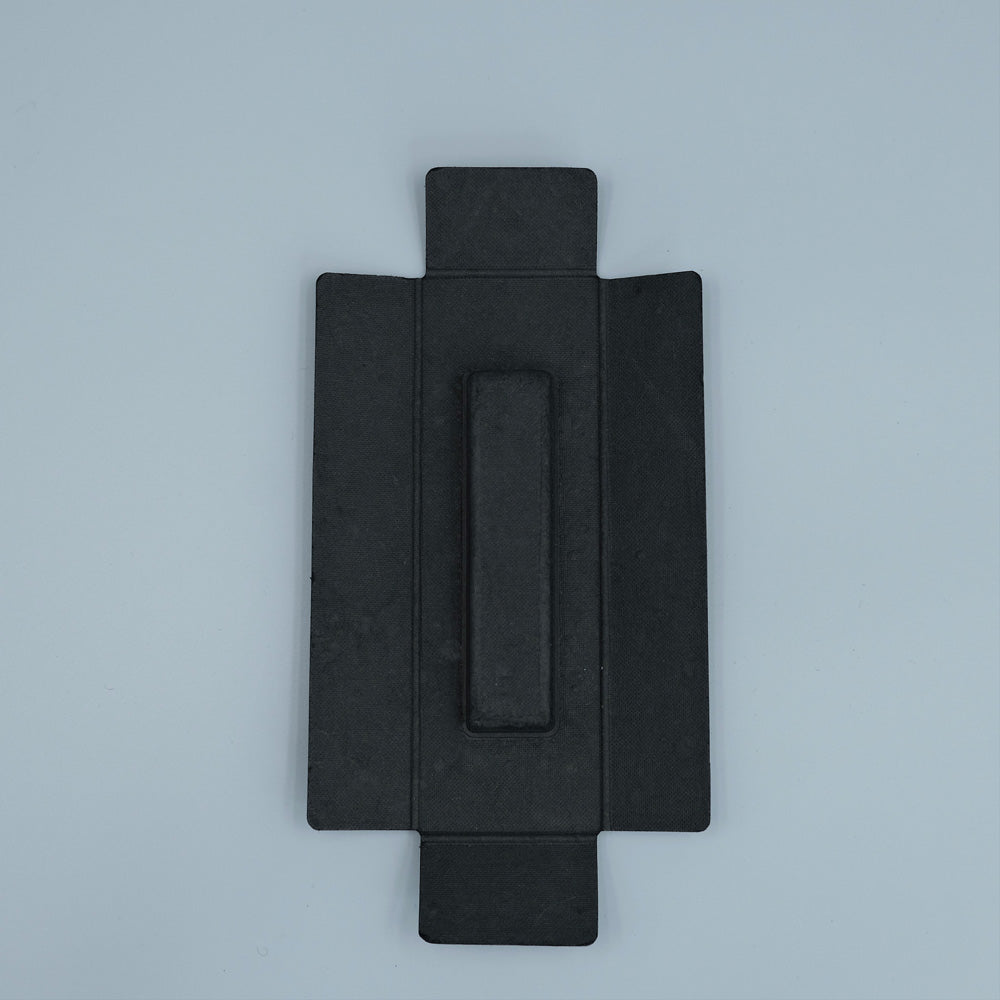 Inserto de embalaje moldeado de pulpa negra compostable para productos 3C