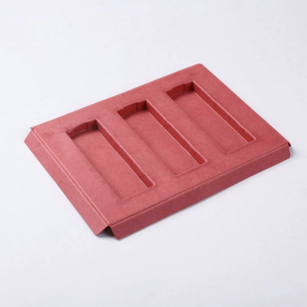 Eco Friendly Red Pulp Tray Cosmetic Eco Packaging