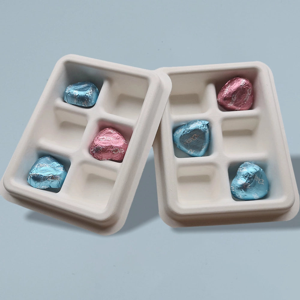 Custom Sugarcane Pulp Chocolate Insert Tray