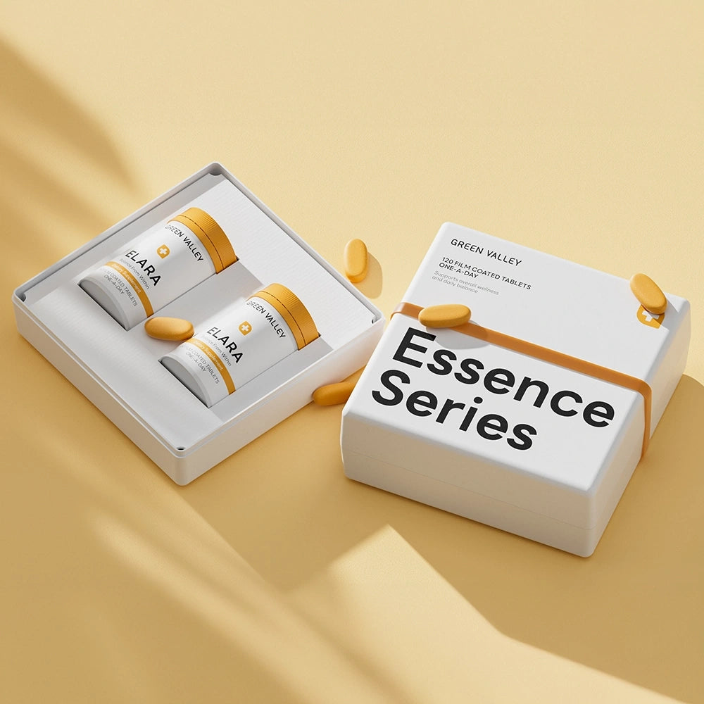 Orange Minimalist Sustainable Supplement Packaging Wholesale - Otarapack