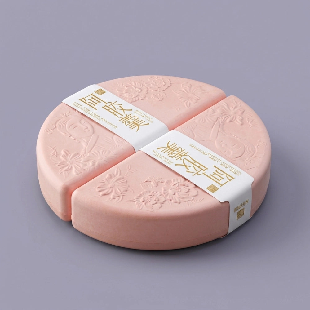 Pink Semicircle Health Supplement Eco Gift Box