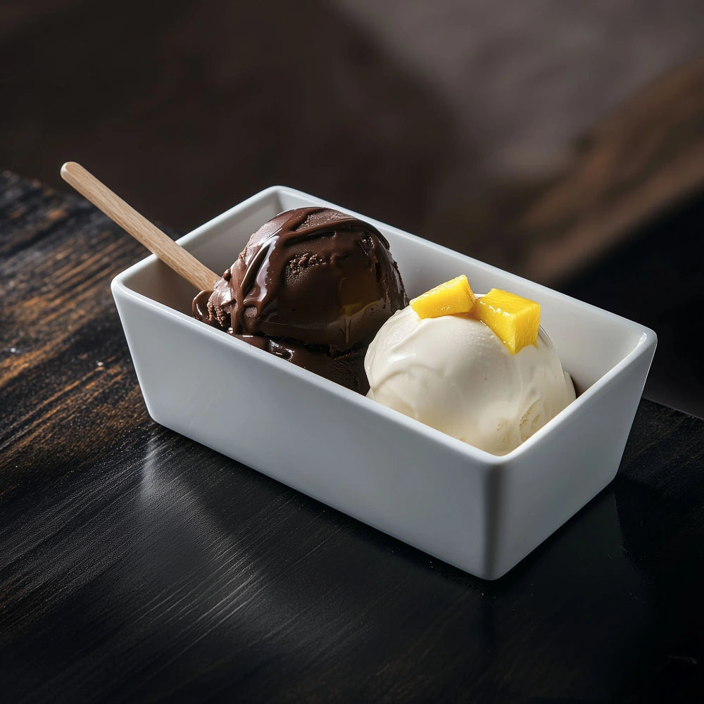 Molded Pulp Disposable Double Scoop Ice Cream Tub