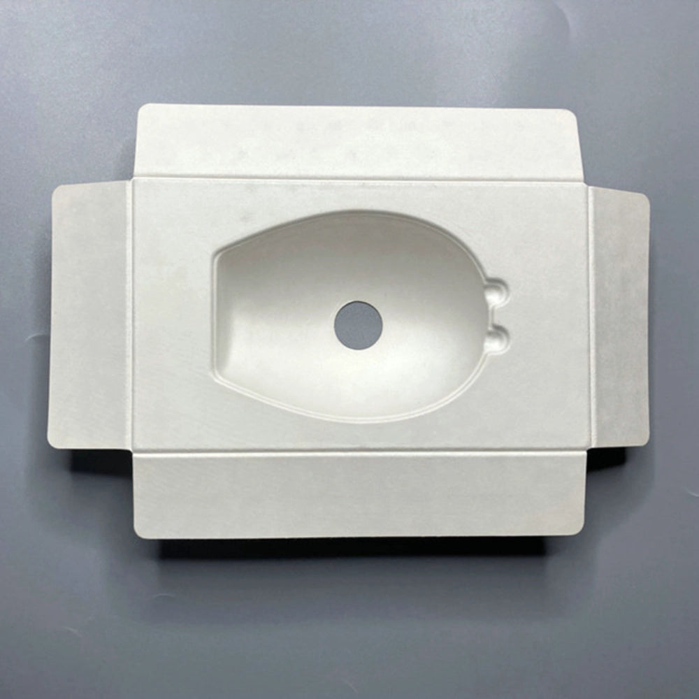 Smooth Sugarcane Bagasse Molded Mouse Packaging Tray