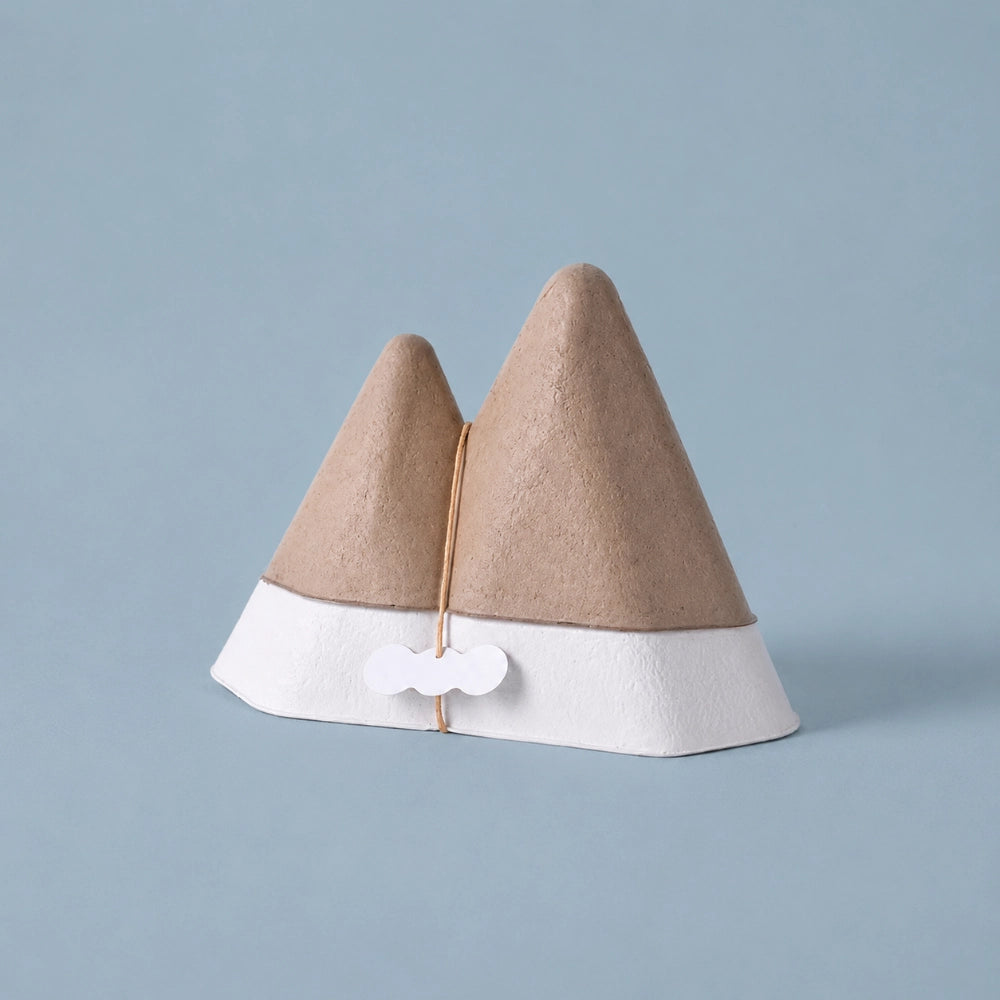 Luxury Snow Capped Mountain Molded Pulp Tea Bulk