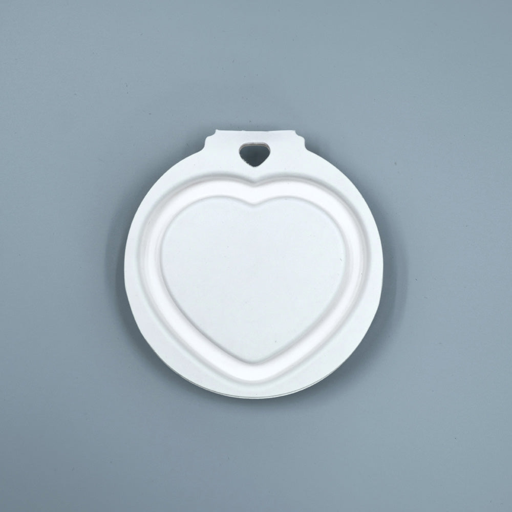 Sustainable Sugarcane Molded Heart Shaped Packaging For Makeup