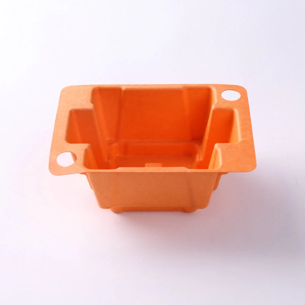 Orange Bagasse Pulp Tray for Electronics and Accessories