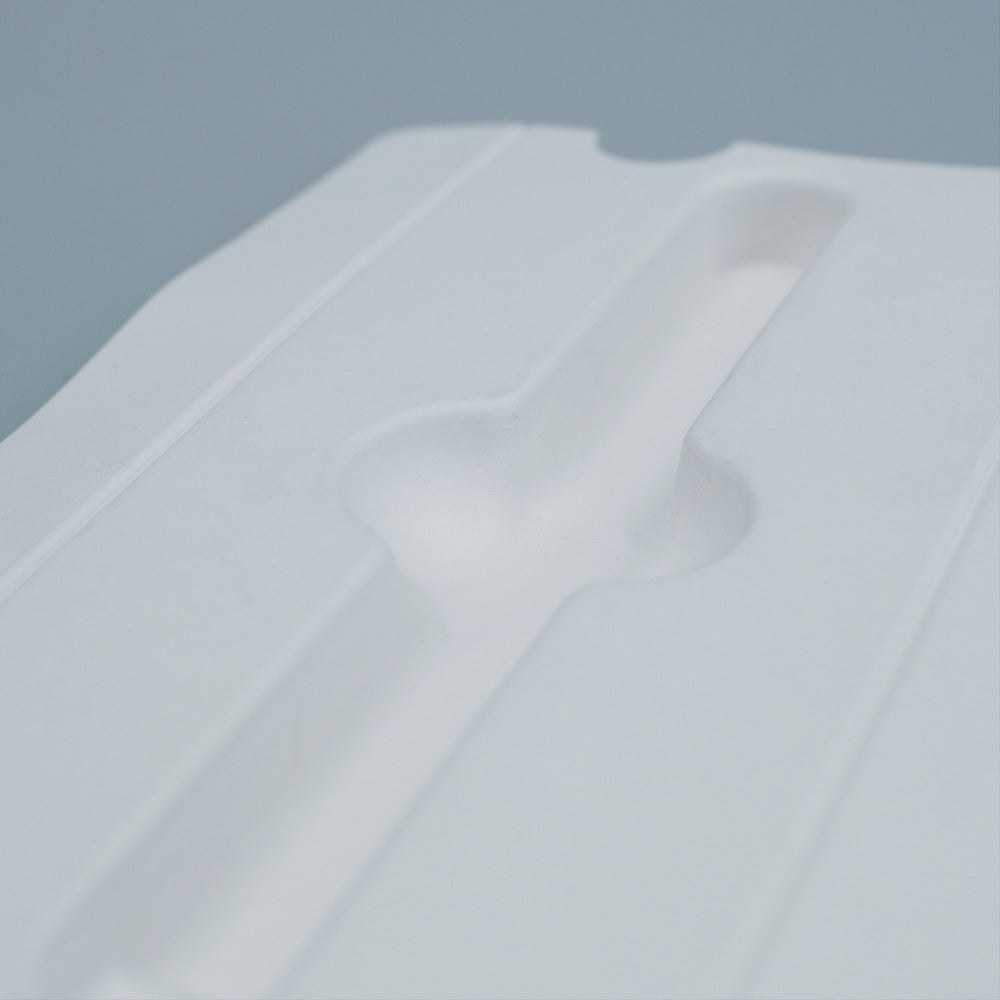 Inserto de embalaje de pulpa moldeada color trigo personalizado para relojes inteligentes