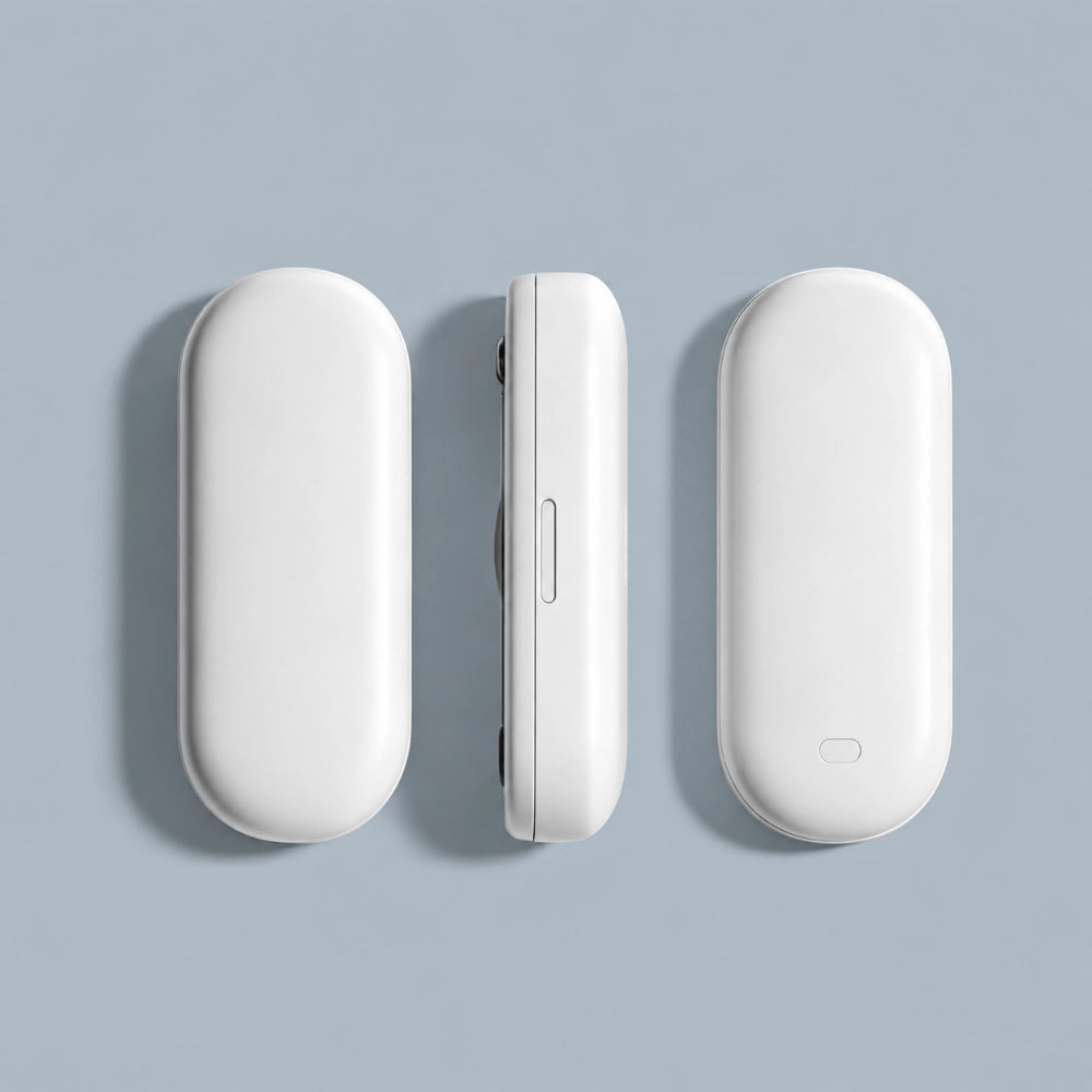 White Flip-Top Capsule Razor Case Wholesale