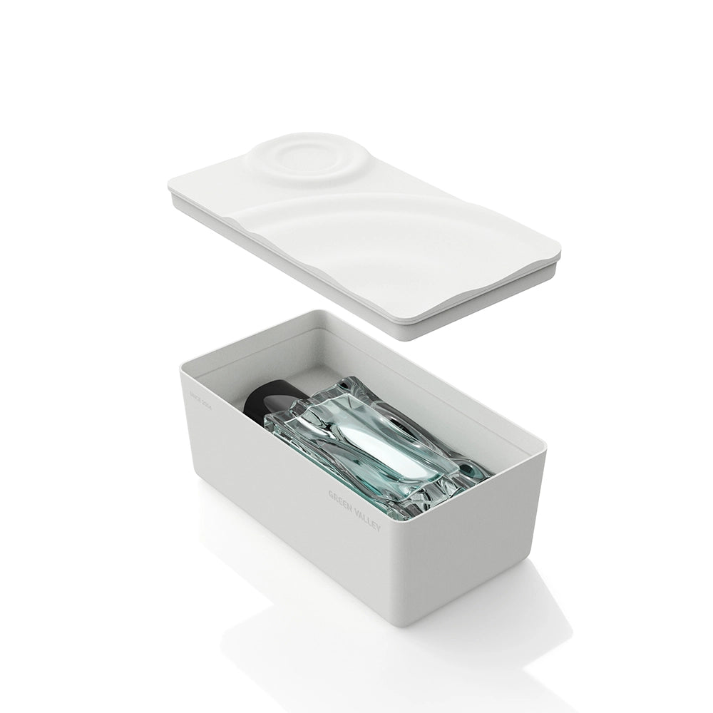 Caja de pulpa de perfume con patrón ondulado especial