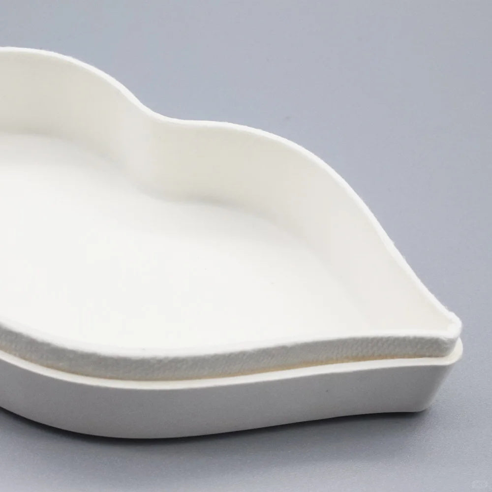Lip Shape Empty Biodegradable Molded Pulp Cosmetics Box