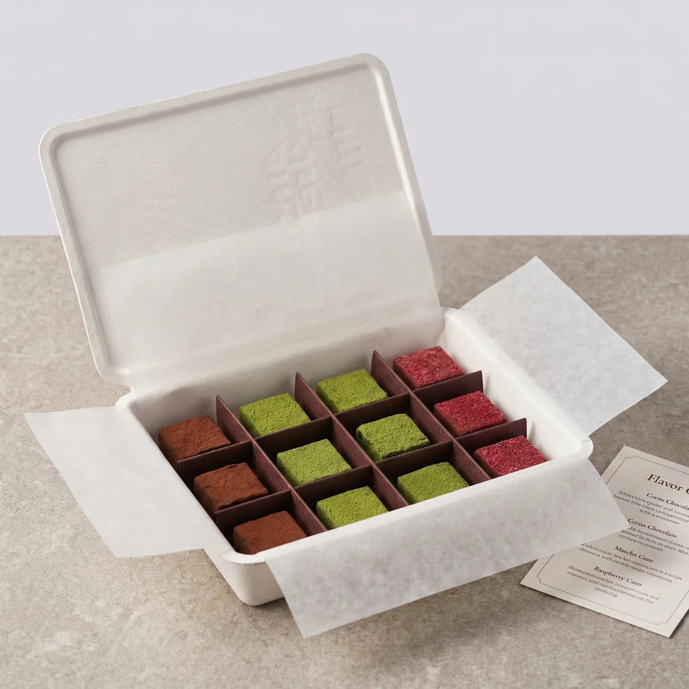 Clamshell Chocolate Packaging Molded Pulp Box