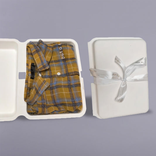 Susbstiainful Molded Pulp Packaging Boxes For Shirt Clothes