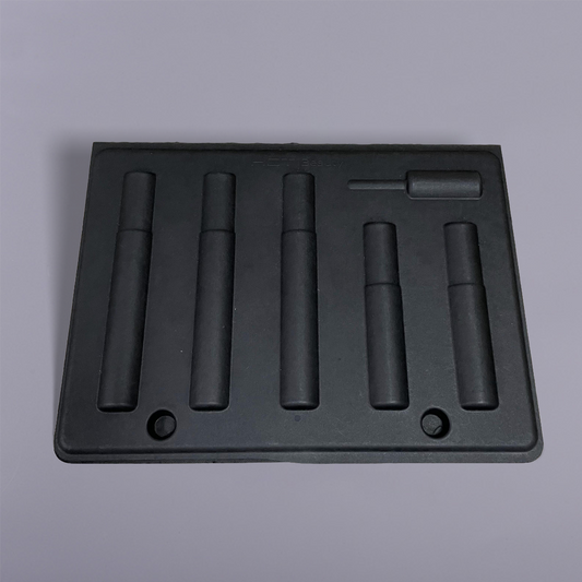 100% Recycled Black Molded Fiber Cosmetic Gift Set Insert Tray