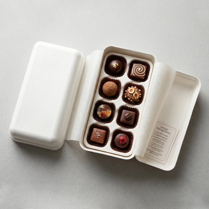 8 Slot Chocolate Molded Pulp Box