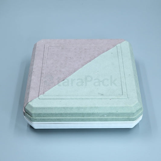 Bicolor Innovate Biodegradable Paper Pulp Box