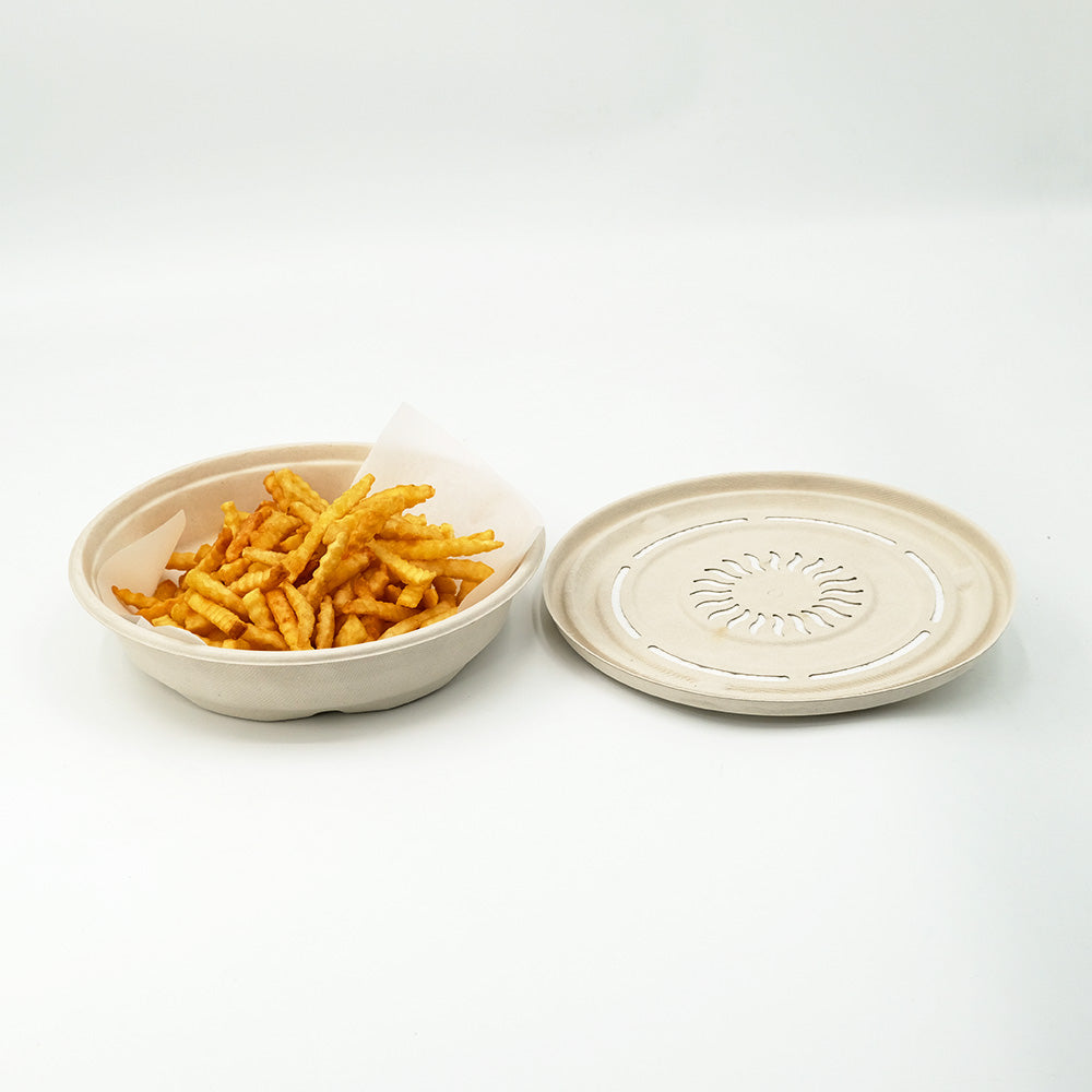 Bioplus Container Fries OtaraPack | Biodegradable Fried Food French Fries Packaging Box – Otarapack