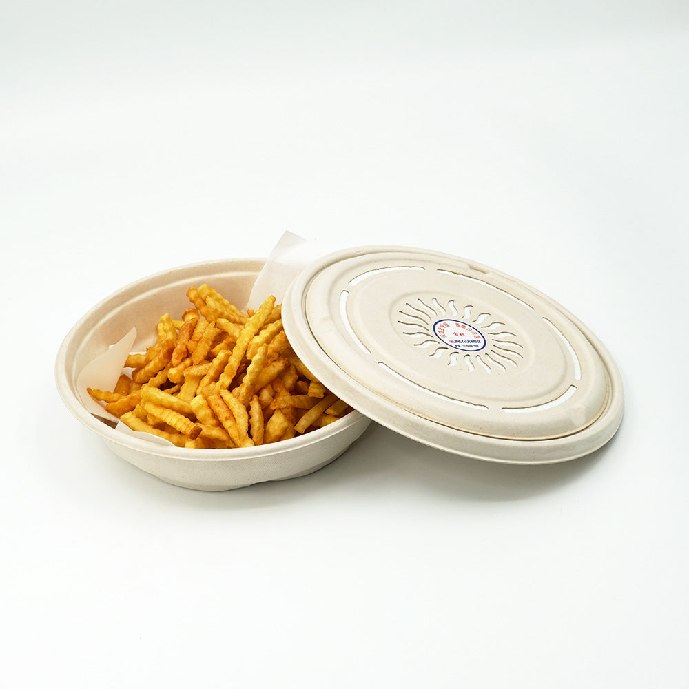 Bioplus Container Fries OtaraPack | Biodegradable Fried Food French Fries Packaging Box – Otarapack