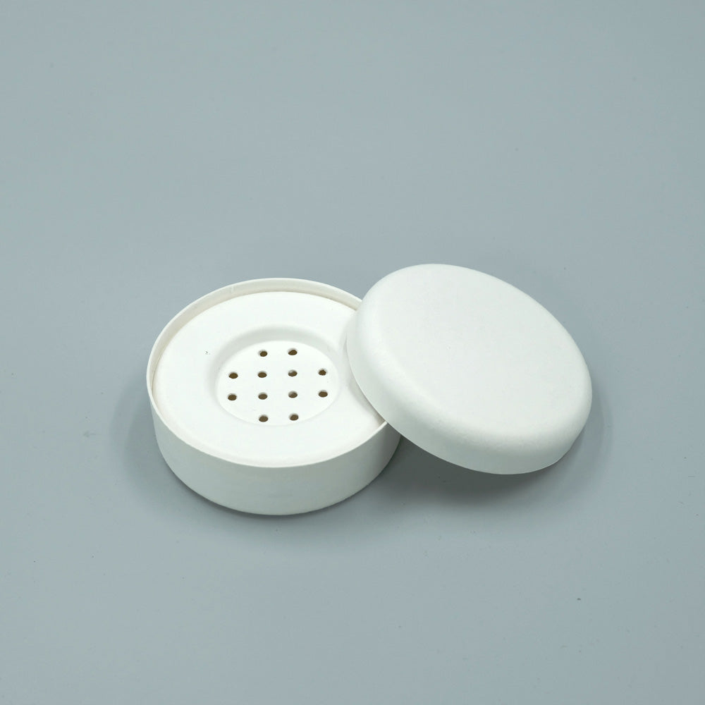 Biodegradable Powder Container OtaraPack | Biodegradable Sugarcane Paper Loose Powder Container ...