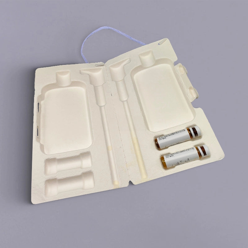 Hinged Pulp Tray Shower Gel Packaging with Handle - Otarapack