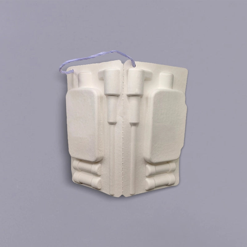 Hinged Pulp Tray Shower Gel Packaging with Handle - Otarapack