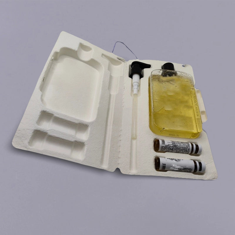 Hinged Pulp Tray Shower Gel Packaging with Handle - Otarapack