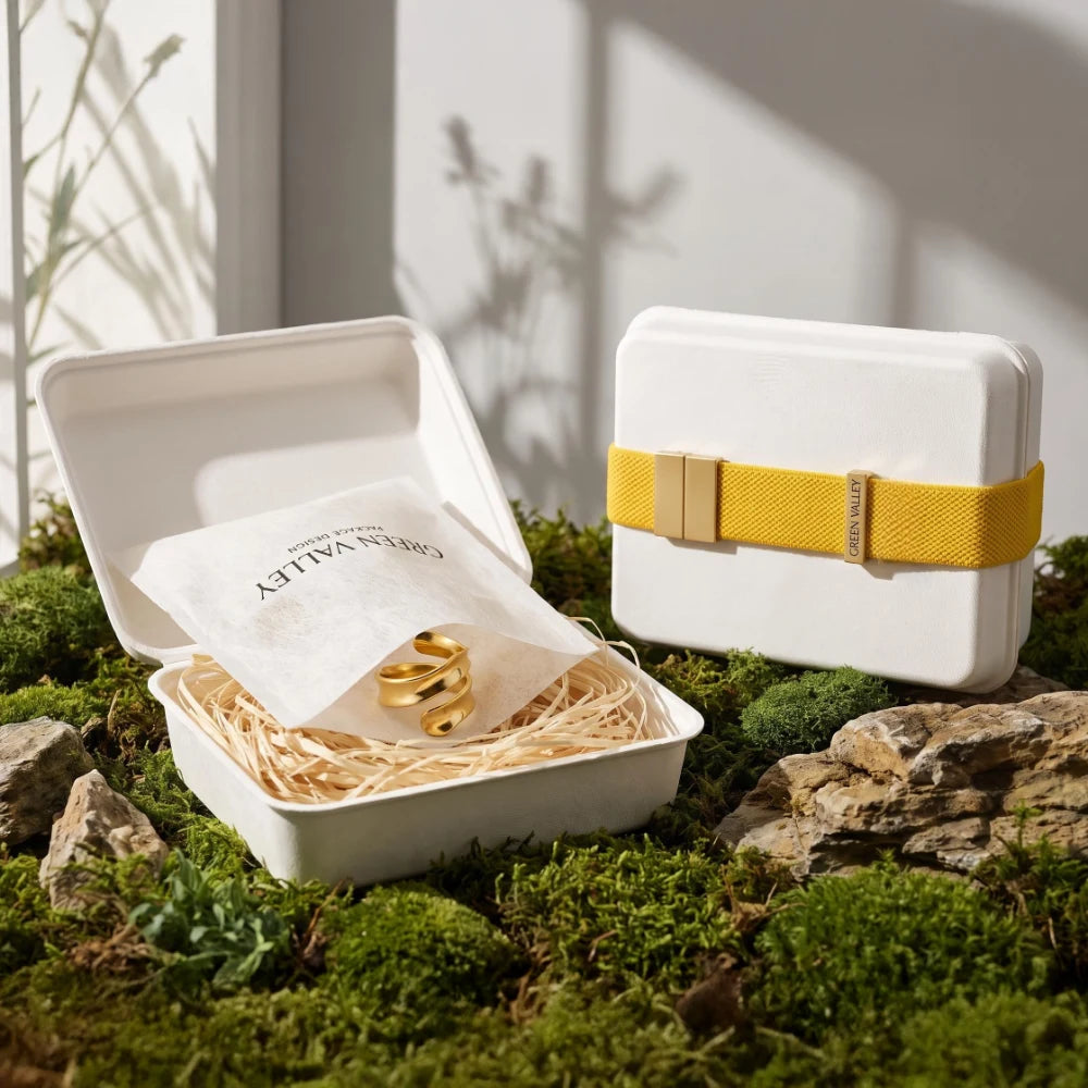 Sustainable Clamshell Jewelry Watch Packaging Box