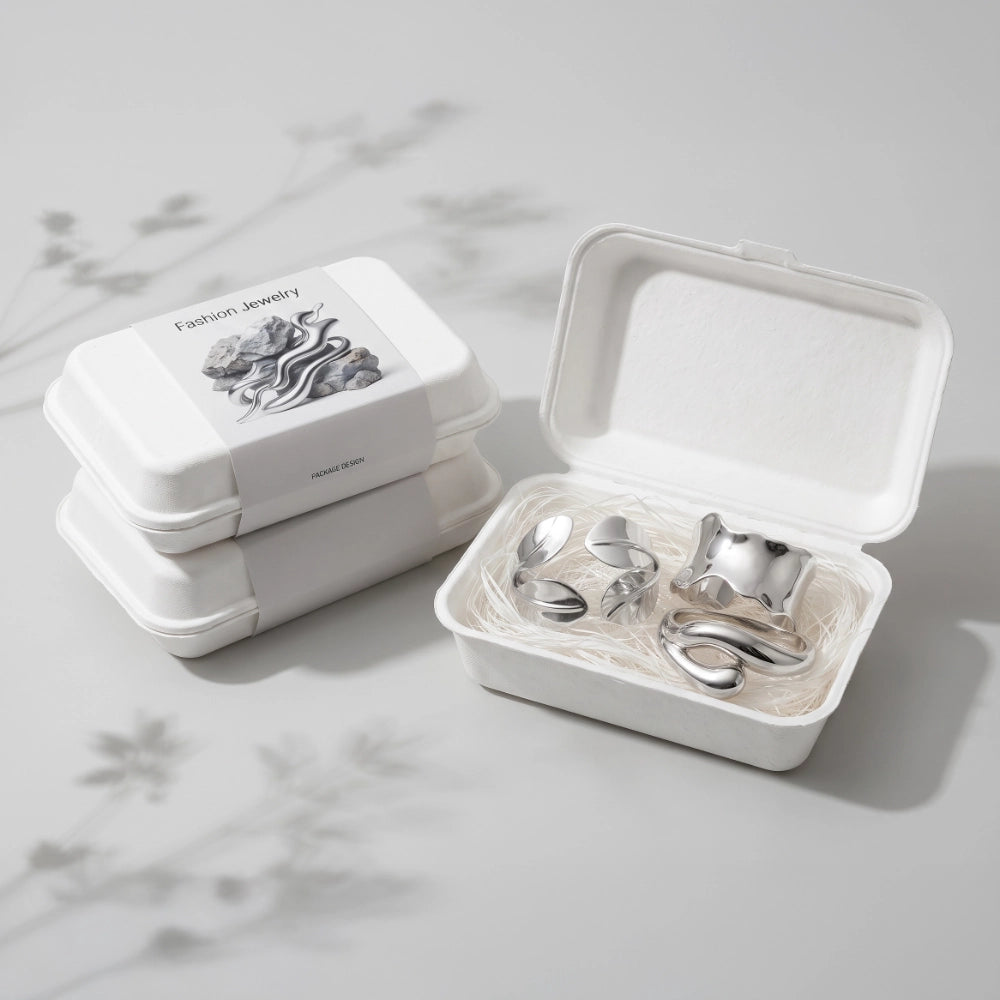 Sustainable Clamshell Jewelry Watch Packaging Box