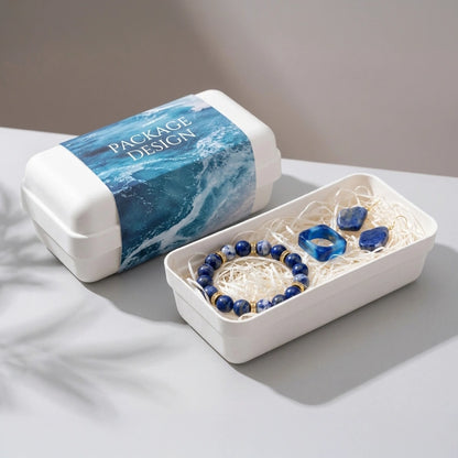 Rectangular Lid and Base Jewelry Watch Eco Friendly Box