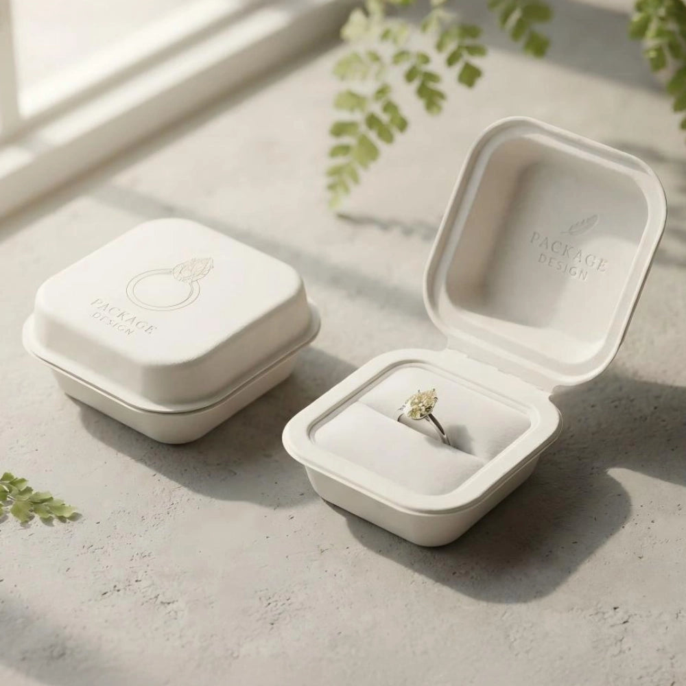 Biodegradable Jewelry Watch Eco Friendly Packaging Box