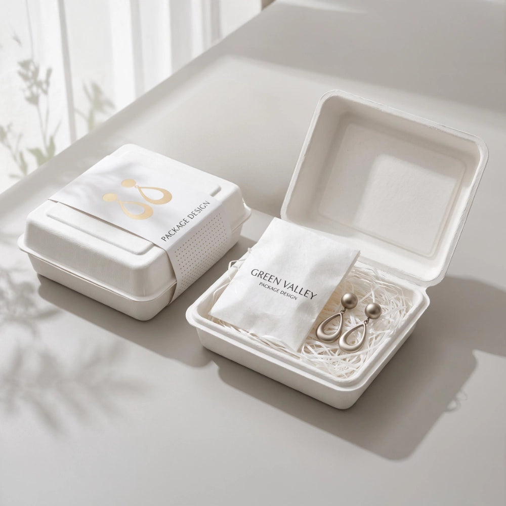 Biodegradable Jewelry Watch Eco Friendly Packaging Box