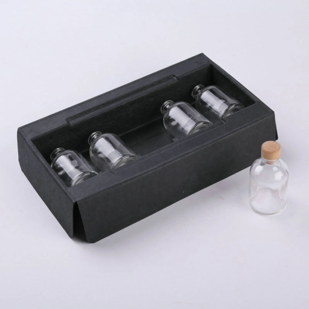 Sustainable Black Pulp Inserts for Skincare Bottles