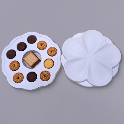 Molded Pulp Biscuit Storage Blossom-shaped Box