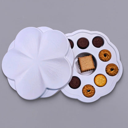 Molded Pulp Biscuit Storage Blossom-shaped Box