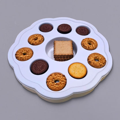 Molded Pulp Biscuit Storage Blossom-shaped Box