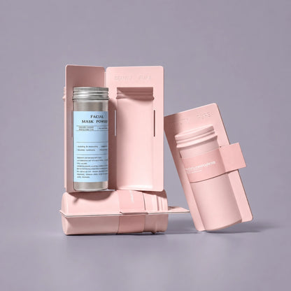 Blue Clamshell Mask Powder Bottle Packaging Suppliers
