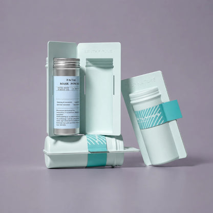 Blue Clamshell Mask Powder Bottle Packaging Suppliers