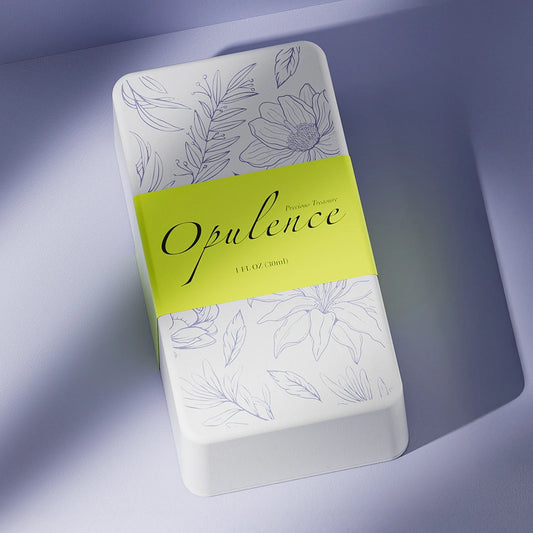 Blue Floral Style Elegant Perfume Packaging