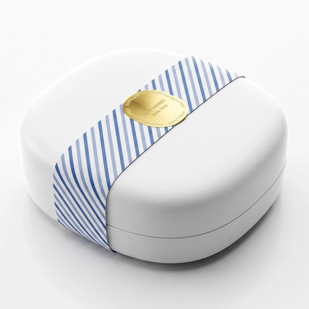 Luxury Blue Stripe Sustainable Perfume Box Suppliers
