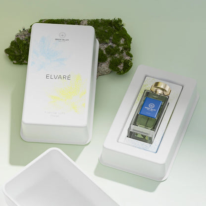 Blue Yellow Print Biodegradable Perfume Box Wholesale