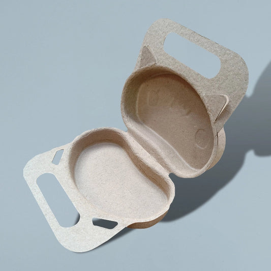 Cat Shaped Pulp Flip Top Biodegradable Pet Packaging