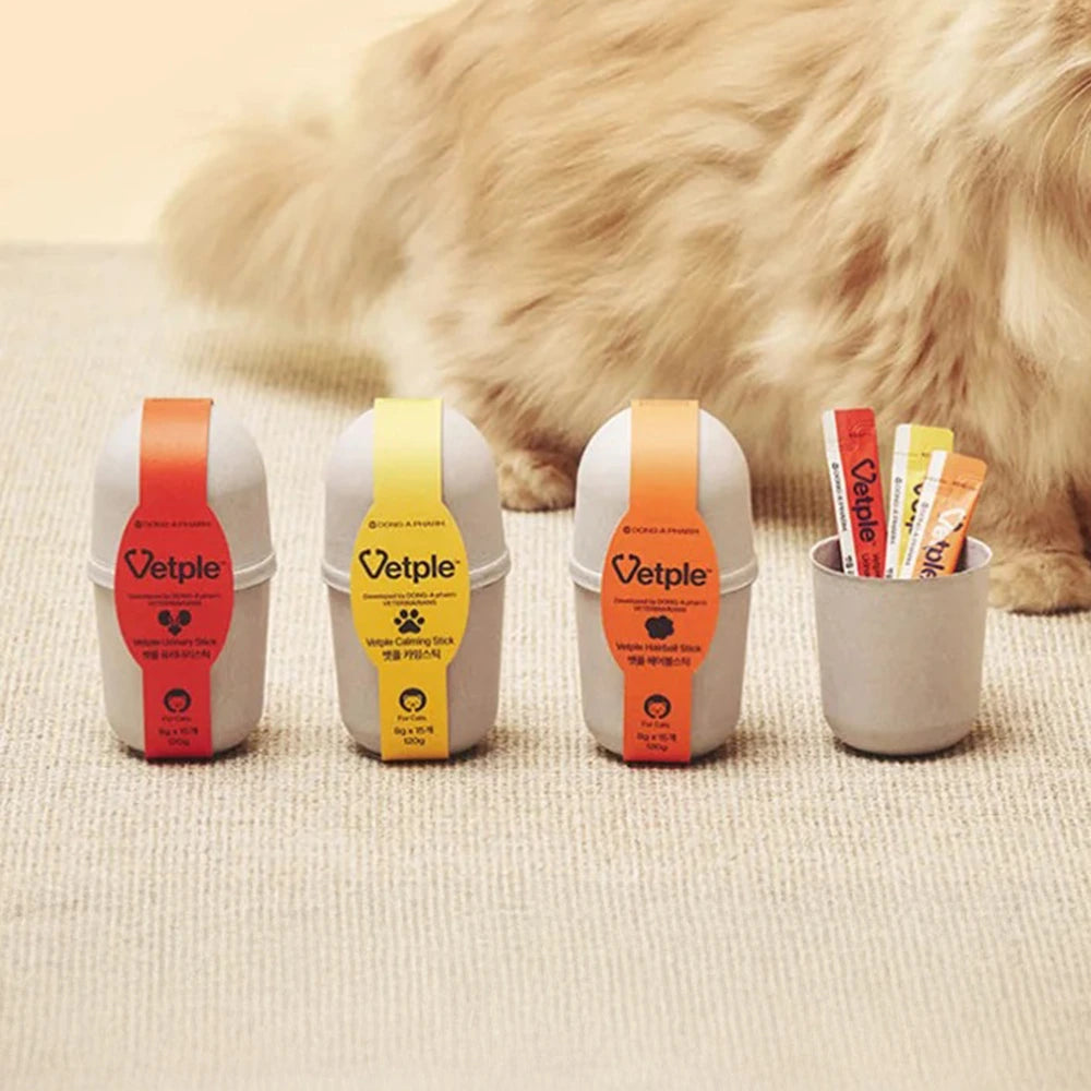 Cocoon-Shaped Lid-and-Base Pulp Molded Eco Packaging for Pet Supplements & Cat Treats with Sleeve