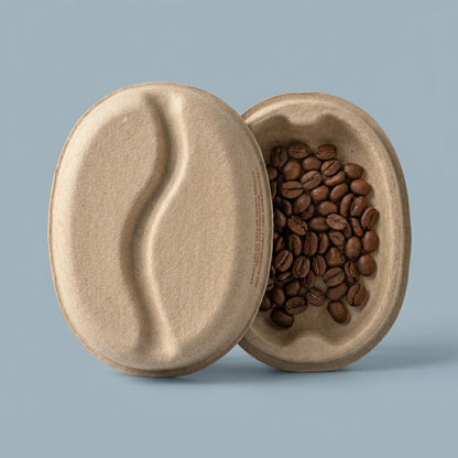 Coffee Bean Shape Design Eco Friendly Coffee Packaging