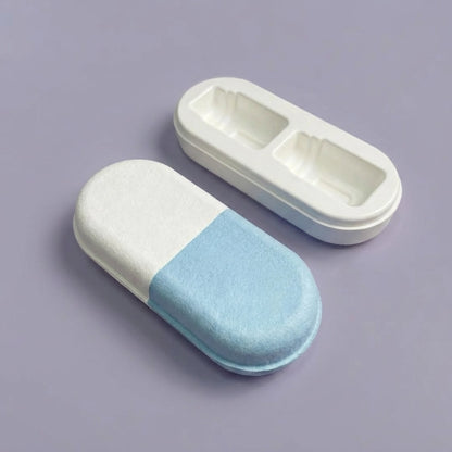 Natural Fish Oil Softgel Capsule-Shaped Molded Pulp Packaging