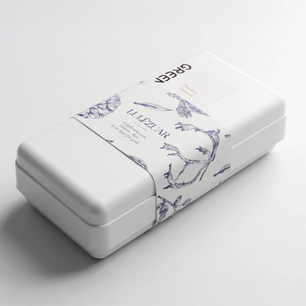Bulk Luxury Navy Floral Biodegradable Perfume Box