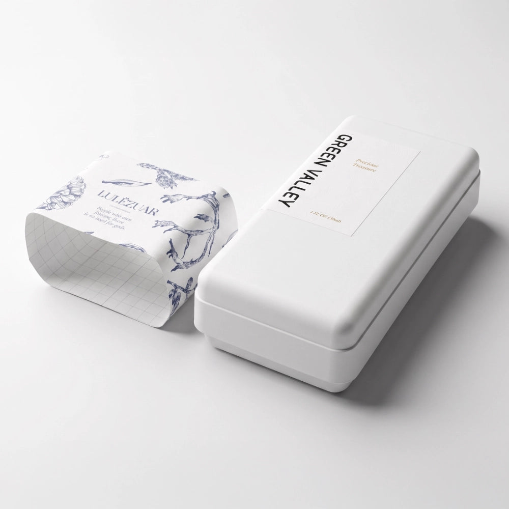 Bulk Luxury Navy Floral Biodegradable Perfume Box