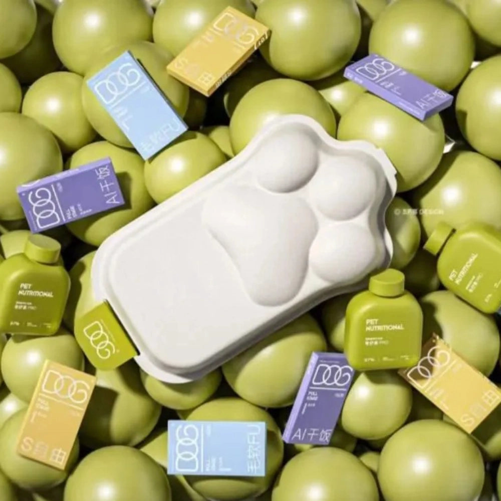 Dog Paw shaped Pet Health Supplement Box