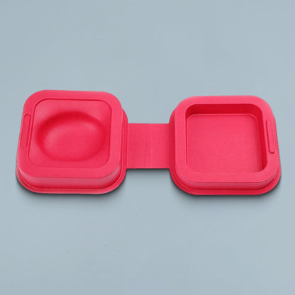 Faux Leather Texture Flip-Top Box