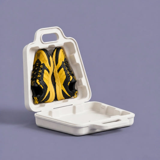 Flip Top Sugarcane Molded Garment Shoe Box